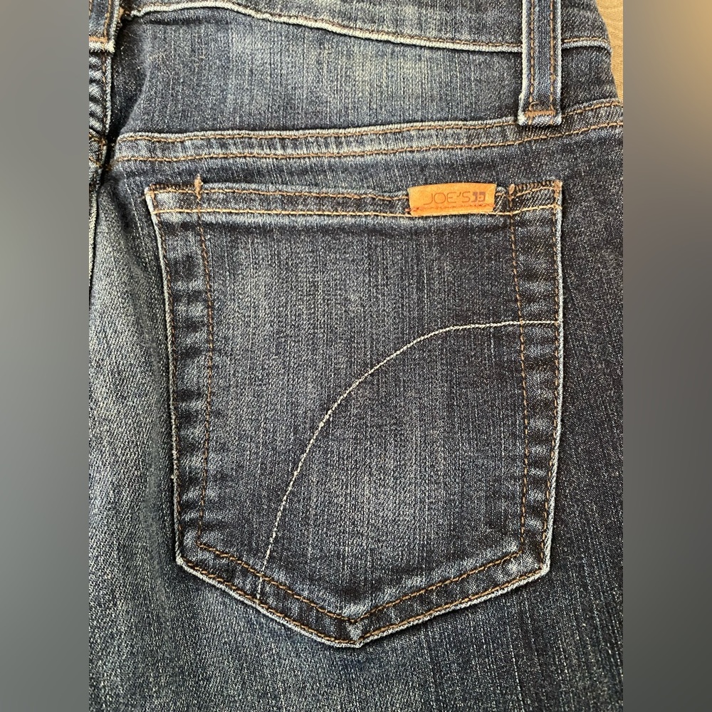 Joe’s Jeans mid rise skinny ankle jeans 27 women’s dark denim EUC riveted - Picture 7 of 10